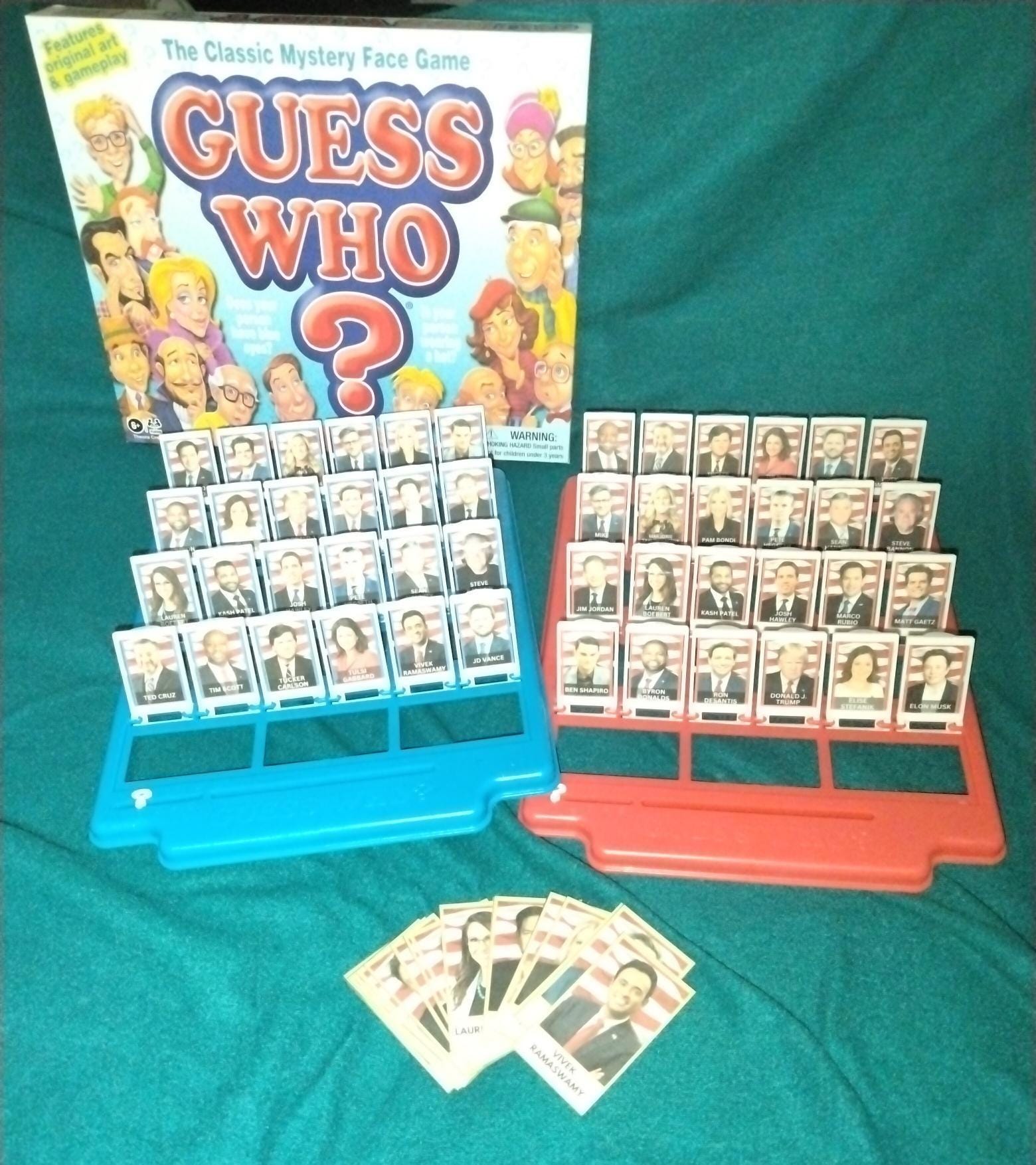 Guess Who - American Political Right Edition (custom Made Game) - Etsy