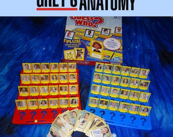 Grey's Anatomy  themed Guess Who board game (Game version F1360)(custom made)
