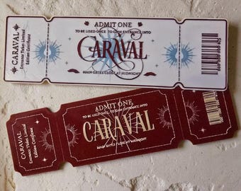 Set geprägter Lesezeichen im Caraval-Stil, 3D-gedruckt | Fantasy-Leseaccessoire | Magisches Lesezeichen für Leseratten