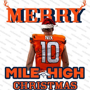 Bo Nix Broncos Christmas