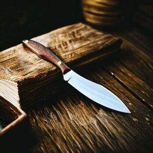An original gift , Kitchen Knife 3 mm , Canadian small knife  , Handmade Vegetable Knife , Kitchen Compact Knife , Bushcraft