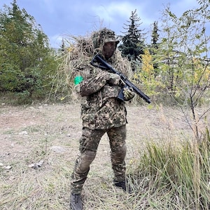 Ripstop Fabric Camouflage Suit: Sniper, Hunting, Tactical