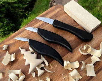 Schnitzmesser Set: 3-teiliges Messerset für Anfänger