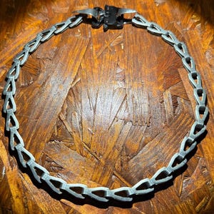 The “V” is a stainless steal industrial strength jewelry chain designed for EDM,Circuit, Punk, and Hip Hop shows.