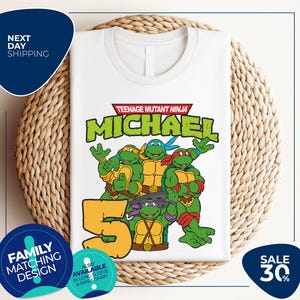 Ninja Turtles Birthday shirt | Ninja Turtles shirt | Custom Turtle Birthday Party Shirts | Turtles | Turtles Shirt | Ninja Turtle tshirt