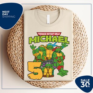 Ninja Turtles Birthday Shirt | Ninja Turtles Shirt | Custom Turtle ...