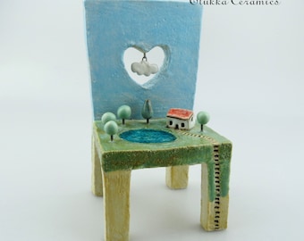 Cloud Collector...Landscape & Chair Sculpture by elukka