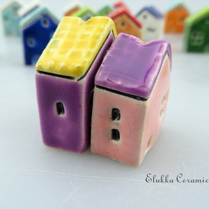 Big Focal House Bead by elukka...Yellow & Purple image 5