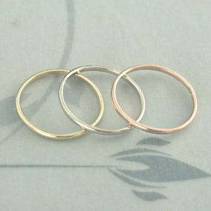 Tricolor Stackers~gold Stacking Rings~gold Stacking Bands~tricolor Gold ...