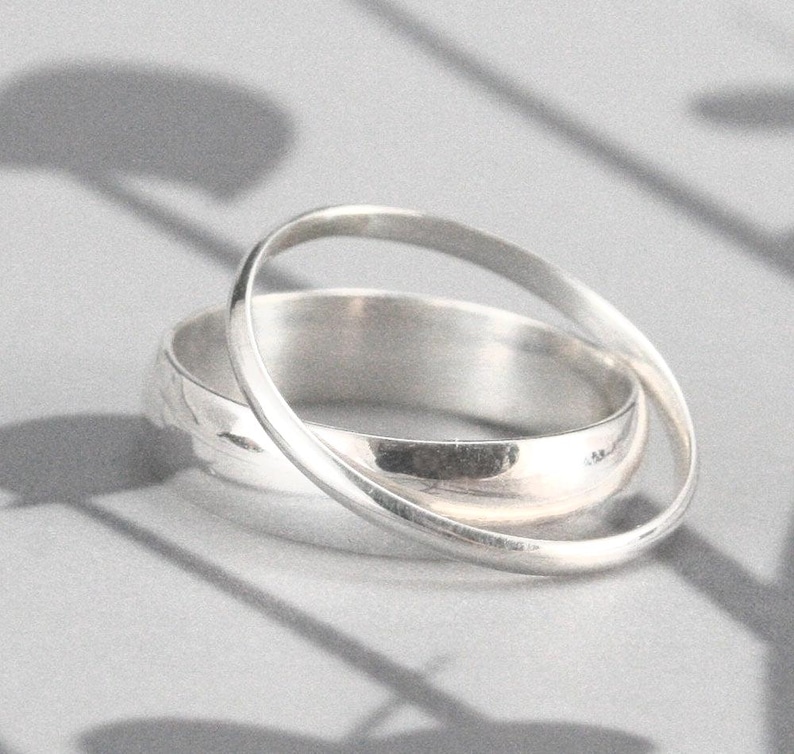 Conjunto de boda de plata para parejas (hijo y novia) imagen 3