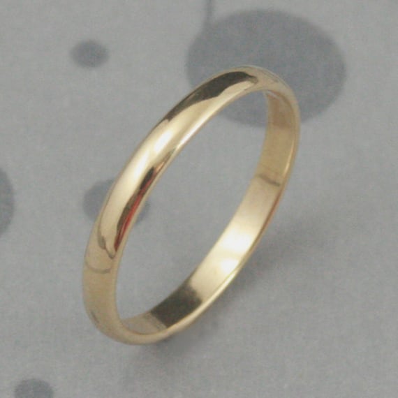 Gold Rings for Women Wide Band 14K Gold Ring Half Round Ring  Traditional Ring Simple Rings for Women Women's Wedding Band Men's Ring