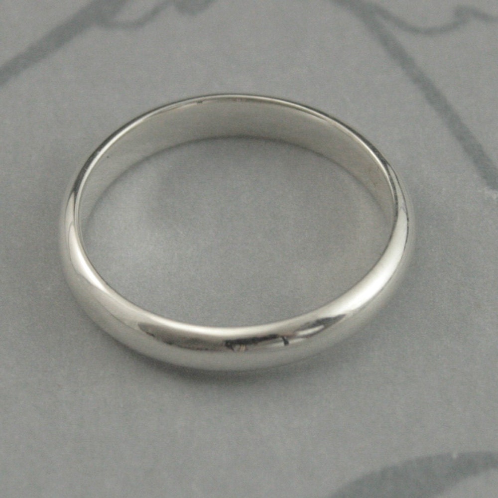 Love Band, 925 Solid Sterling Silver Ring, Simple Band – Silver Dynasty