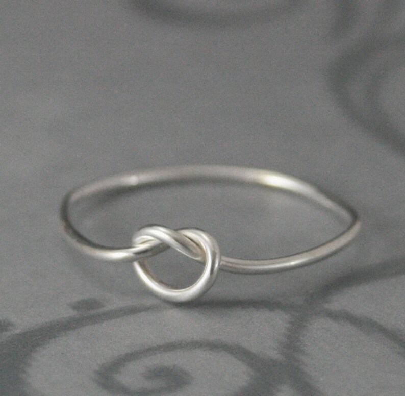 Forget me Knot Love Knot Ring in Solid Sterling Silver ...