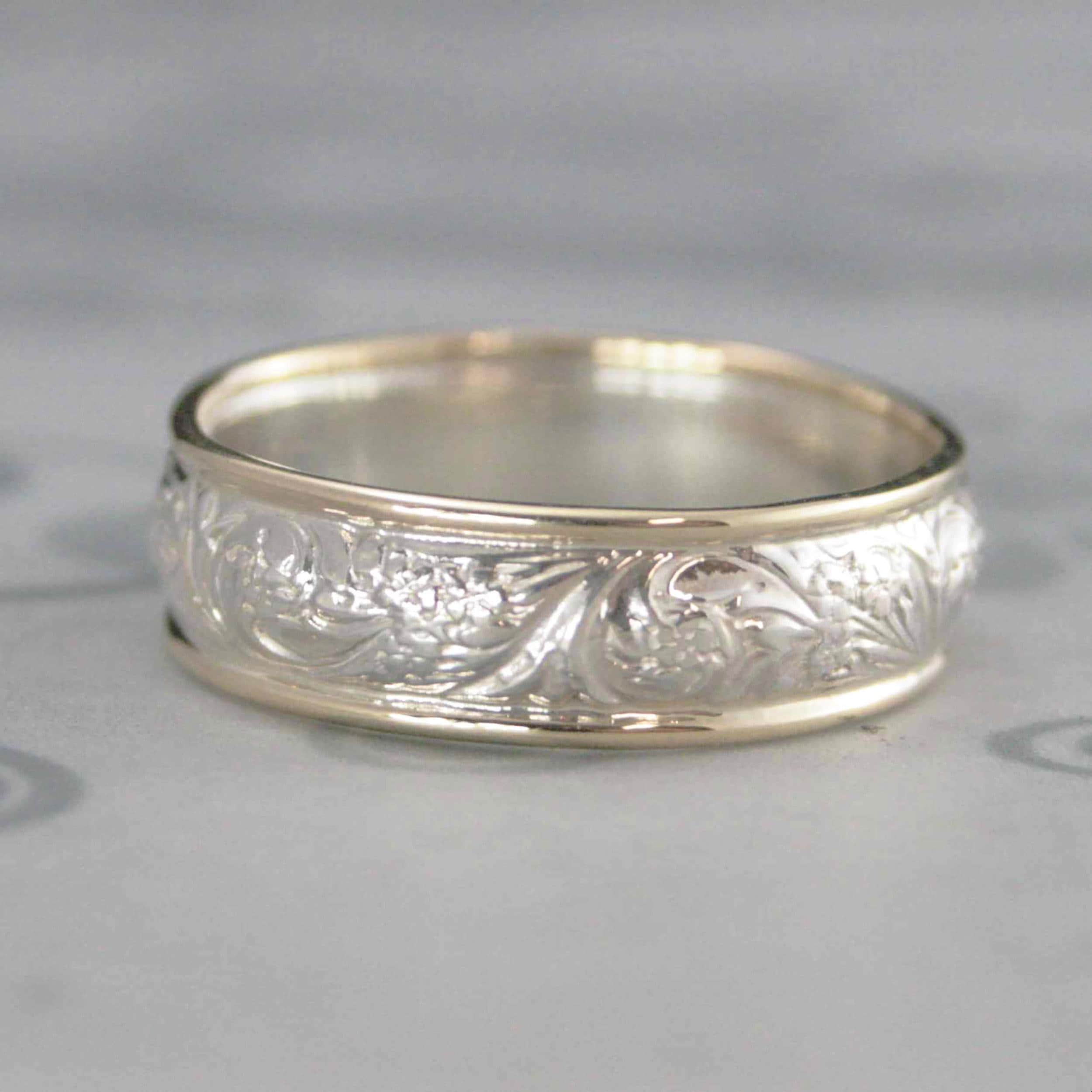 Two Tone Wedding Band