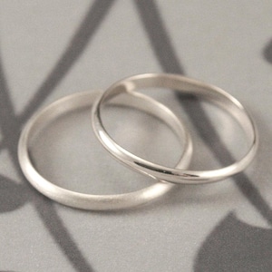 Simple Wedding Ring 2mm Plain Jane Ring Sterling Silver Ring Women&#39;s Wedding Ring Half Round Band Women&#39;s Wedding Band Stacking Ring