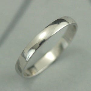 Platinum Men&#39;s Band~Platinum Men&#39;s Ring~3mm Platinum Ring~3mm Platinum Band~Men&#39;s Wedding Band~Men&#39;s Wedding Ring~Low Profile Band