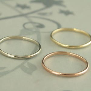 Tricolor Stackers~gold Stacking Rings~gold Stacking Bands~tricolor Gold ...