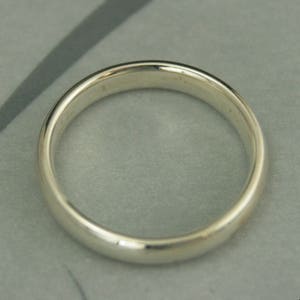 Comfort Fit Ring Sterling Silver Band Mens Wedding Ring Womens Wedding ...