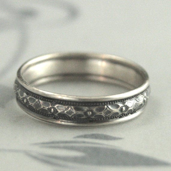Bague En Argent Massif 925 Large Double Jonc Bombés Style Chic