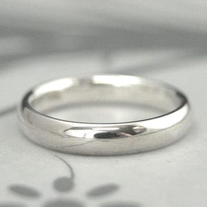 Comfort Fit Ring Sterling Silver Band Mens Wedding Ring Womens Wedding Band Silver Comfort Fit Band 4mm Wide Band Promise Ring for Him