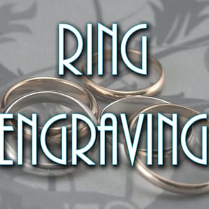 Inside Ring Engraving • Professional Personalized Ring Engraving • Wedding Bands Add a Date or Name • Custom Engraving • Engraved Band