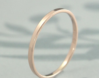 Roségouden trouwring--dunne roségouden band--roségouden trouwring dames--roségouden trouwring--petite roségouden ring-roségouden stapelaar