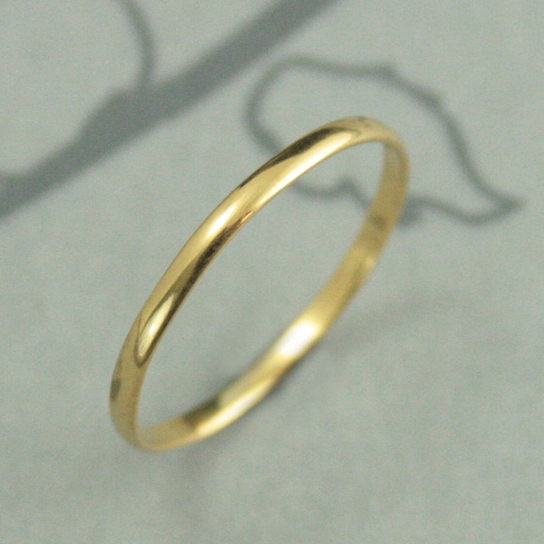 18K Gold Band Ring, Plain Gold Ring, Wedding Band Couple Ring, Gold Simple  Ring, Different Size Stackable Ring, Simple Gold Band Couple Band - Etsy