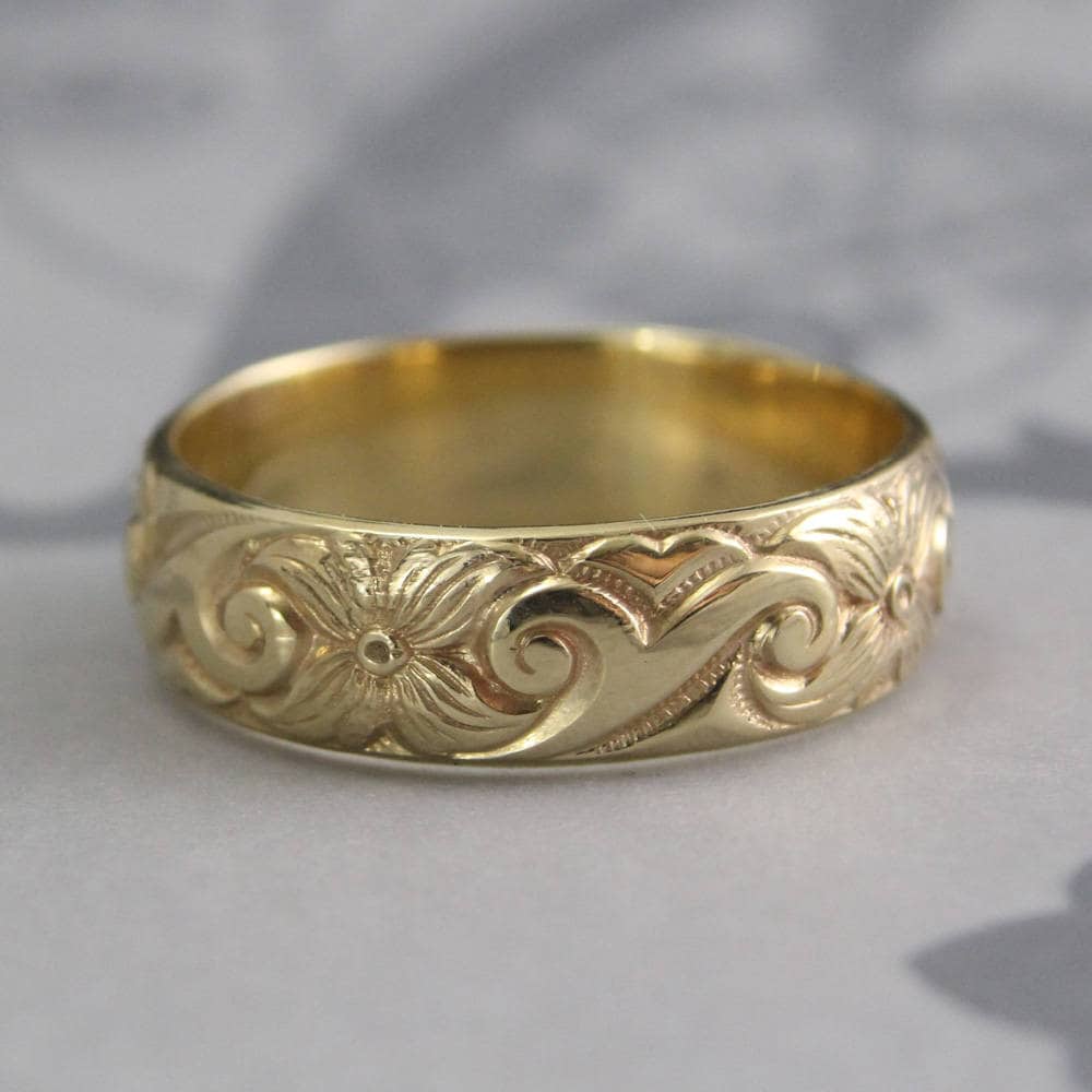 Art Nouveau Ringvintage Style Ring14k Gold Midnight in the - Etsy
