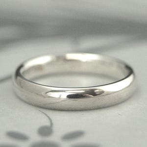 Comfort Fit Ring Sterling Silver Band Mens Wedding Ring Womens Wedding Band Silver Comfort Fit Band 4mm Wide Band Promise Ring for Him