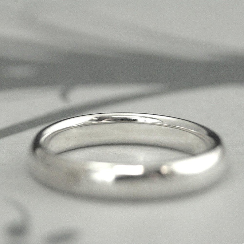 Comfort Fit Ring Sterling Silver Band Mens Wedding Ring Womens Wedding Band Silver Comfort Fit Band 4mm Wide Band Promise Ring for Him image 3