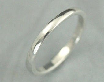 Women's Platinum Band~2mm Platinum Band~Substantial Wedding Ring~Women's Wedding Ring~Platinum Wedding Ring~Thick Platinum Band~2mm by 1.5mm