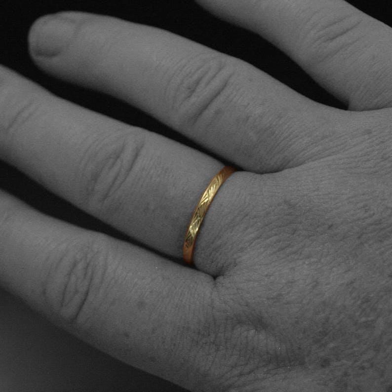 Vintage Style Ring Detailed Ring 14K Gold Ring Patterned Gold Etsy UK