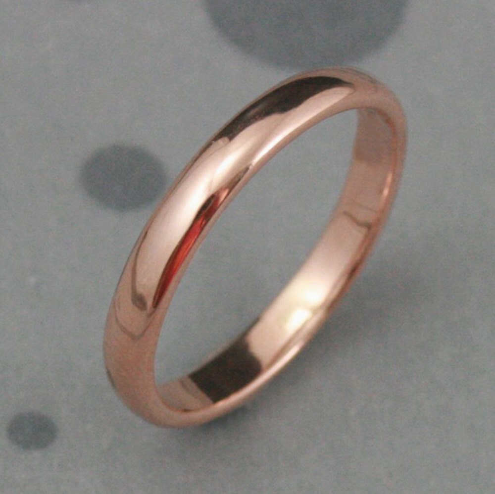 Full /& Half Sizes 14k White Gold 3mm Half Round Wedding Ring Band Size 4-14