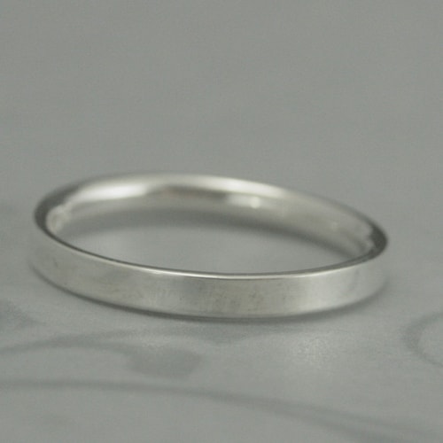 Sterling Silver Flat Comfort Fit Bands Sterling Silver Flat Comfort Fit Bands