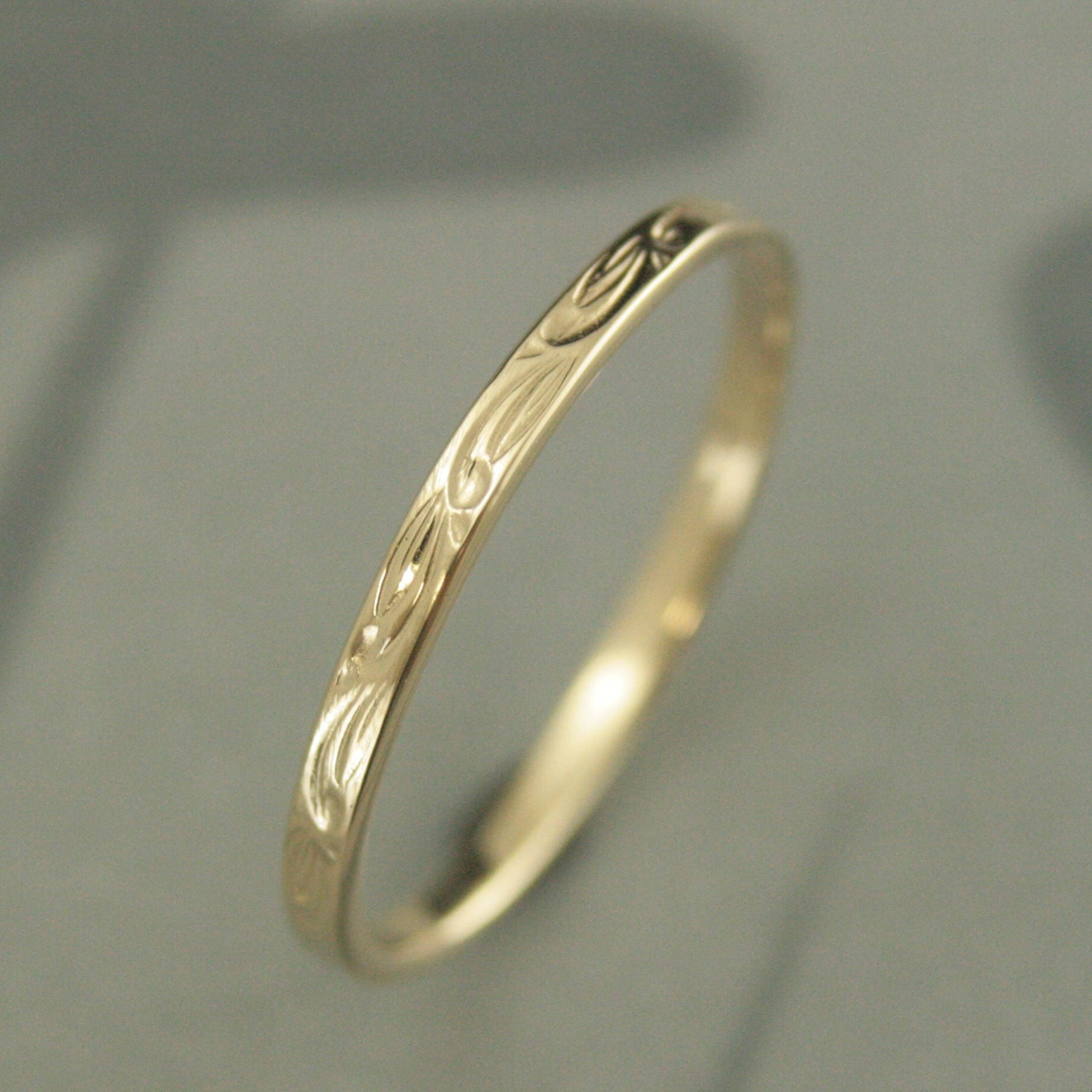 Rings for Women 10K Wedding Ring Sweet Pea Leaf Design Ring