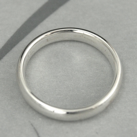 Fedine Argento Anello Fede Matrimonio In Argento Sterling 925