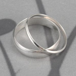 Conjunto de boda de plata para parejas (hijo y novia) imagen 2