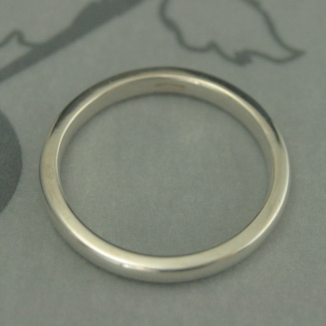 2.5mm Silver Band Thick Silver Ring Silver Stacking Ring - Etsy