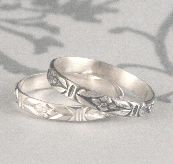 Bague Argent Massif Alliance Trois Anneaux Libre Entrelacé