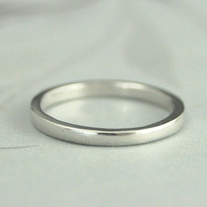 Women&#39;s Platinum Band~2mm Platinum Band~Substantial Wedding Ring~Women&#39;s Wedding Ring~Platinum Wedding Ring~Thick Platinum Band~2mm by 1.5mm