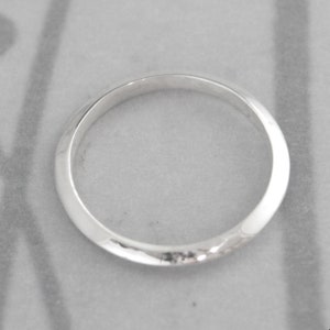 Knife Edge Band Sterling Silver Saturn Ring Triangular Band Knife Edge Ring Solid 925 Sterling Silver Recycled and Handmade Blazer Arts image 7