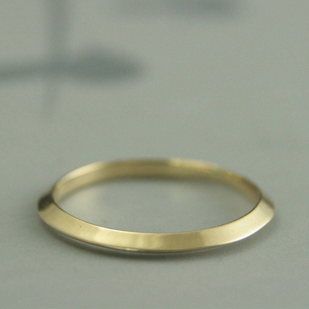 Spacer Ring14k White Gold Saturn's Ringknife Edge Ringthin Profile  Ringstacking Ringwomen's Wedding Bandwhite Gold Spacerthin Band 