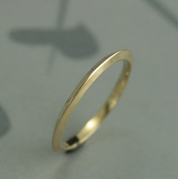 Knife Edge Ringyellow Gold Spacer Ringsaturn's Ringstacking Ringwomen's  Wedding Ring14k Gold Spacergold Knife Edge Bandthin Ring 