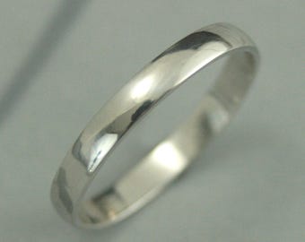 Bande pour hommes en platine ~ Bague pour hommes en platine ~ Bague en platine de 3 mm ~ Bande de platine de 3 mm ~ Bande de mariage pour hommes ~ Bague de mariage pour hommes ~ Bande à profil bas