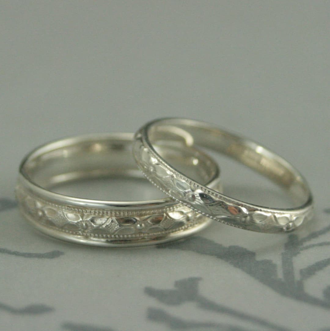 Silver Wedding Rings for Women Silver Ring Men s Wedding Band Women s