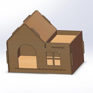 CNC Pet House (DXF and SVG file)