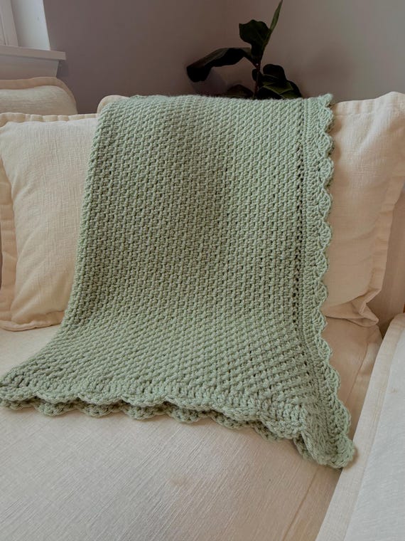Beginner-Friendly Crochet + Video Tutorial PDF Baby Blanket Pattern