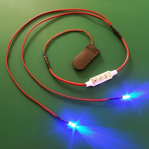 Kit de luces LED con módulo FX para disfraz de cosplay, proyecto de bricolaje, iluminación a batería, ojos de fursuit, luces, modelo de juguete, bombillas de alambre