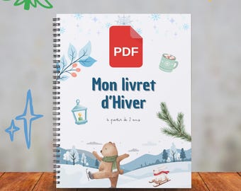 Winter Activity Booklet | Printable PDF | Ages 2+ | Educational Games, Preschool, Puzzles, Fine Motor Skills | Preschool Activities