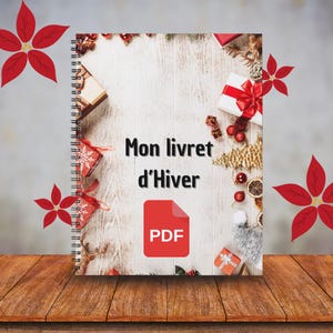 My winter booklet, activity booklet for 2 year olds, learning, kindergarten, Montessori, educational, season, Christmas